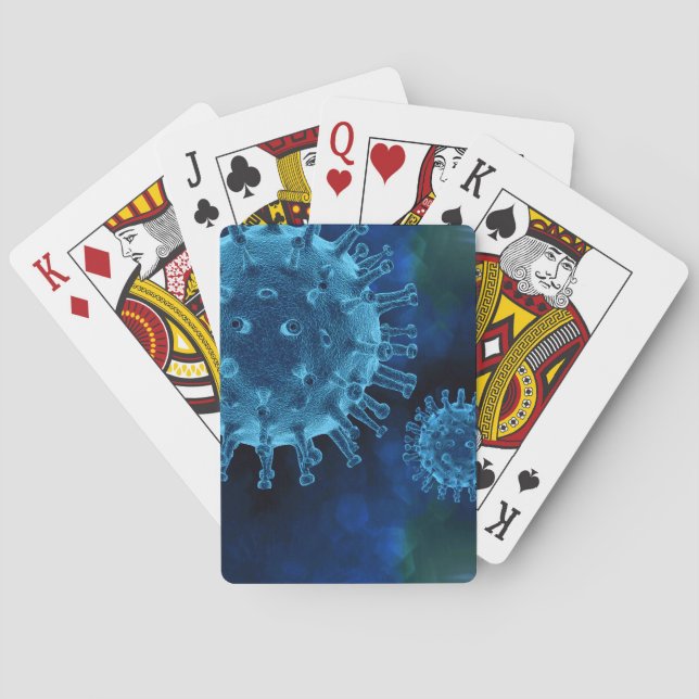 Baraja De Cartas Patógenos de virus de Covid (Reverso)