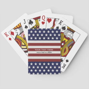 Baraja De Cartas Patriota de la bandera estadounidense, 4 de julio,