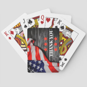 Baraja De Cartas Patriotic Gracias