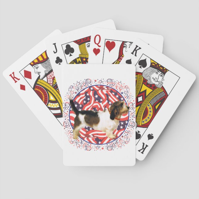 Baraja De Cartas Patriotic Petit Basset Griffon Vendeen (Reverso)