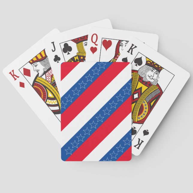 Baraja De Cartas Patriótico americano (Reverso)