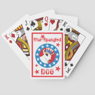 Baraja De Cartas Patriótico Bull Terrier