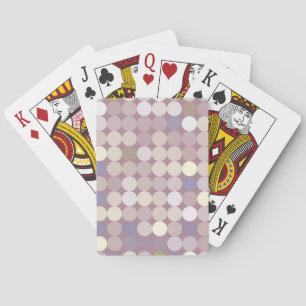 Baraja De Cartas Patrón abstracto de círculos de tejido