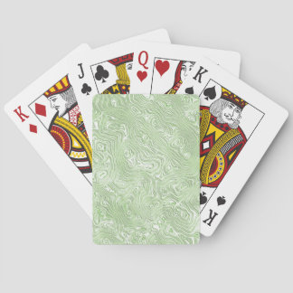 Baraja De Cartas Patrón abstracto ondulado de moaré verde lima páli