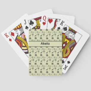 Baraja De Cartas Patrón africano de sabana, personalizado
