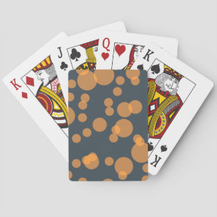 Baraja De Cartas Patrón alegre de círculo divertido en el concepto