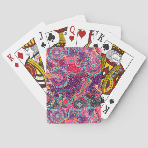 Baraja De Cartas Patrón animal de estilo étnico