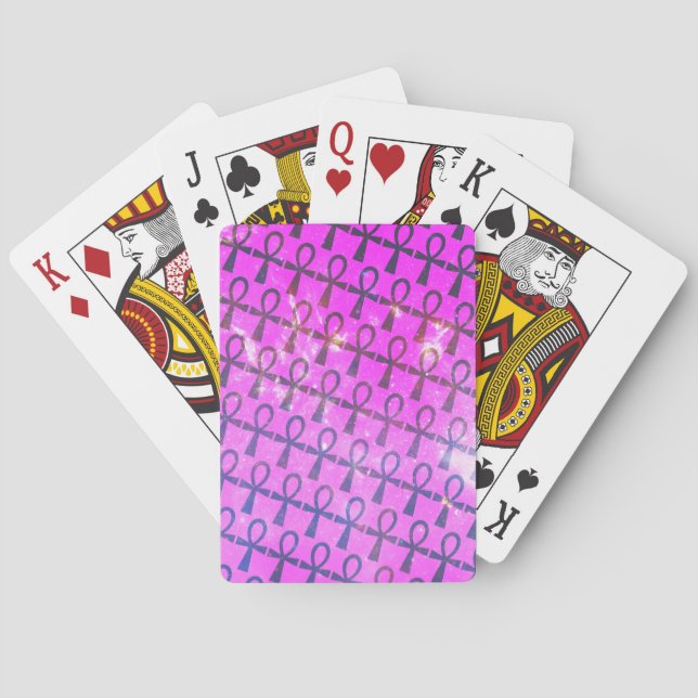 Baraja De Cartas Patrón Ankh (Reverso)