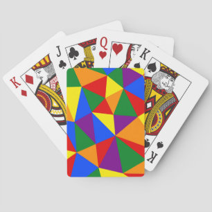 Baraja De Cartas Patrón arco iris de polígono