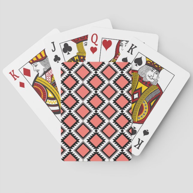 Baraja De Cartas Patrón azteca (Reverso)