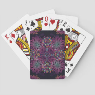 Baraja De Cartas Patrón azteca geométrico, vintage sin costuras.