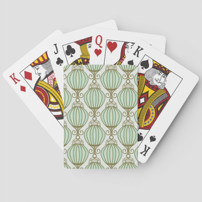 Baraja De Cartas Patrón azul de Motton (Reverso)