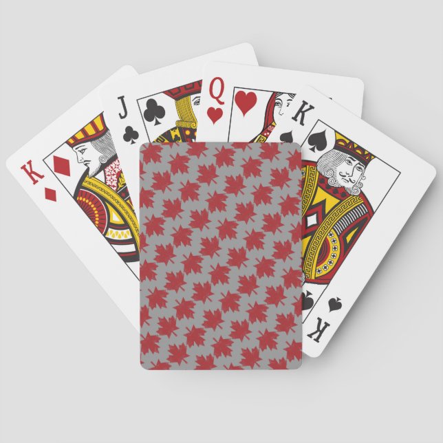 Baraja De Cartas Patrón canadiense (Reverso)
