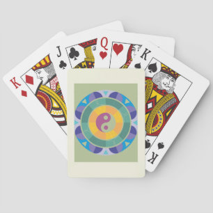 Baraja De Cartas Patrón Colorido de Yin Yang