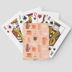 Baraja De Cartas Patrón con bebidas y texto