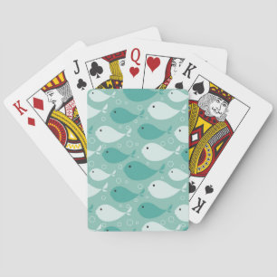 Baraja De Cartas patrón con peces