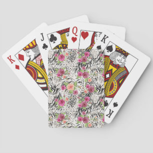 Baraja De Cartas Patrón con pinturas en animales