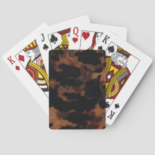 Baraja De Cartas Patrón continuo de caparazón de tortuga, caparazón