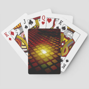 Baraja De Cartas Patrón cuadrado abstracto moderno 3d