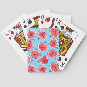 Baraja De Cartas Patrón de acuarela de rodajas de fijaciones