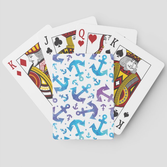 Baraja De Cartas Patrón de anclaje de tinta 2 (Reverso)