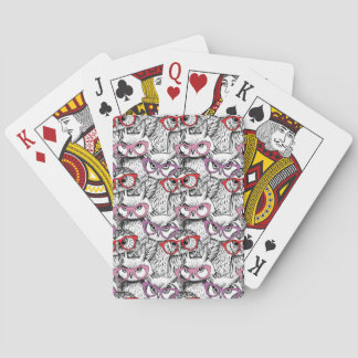 Baraja De Cartas Patrón de anteojos de búho