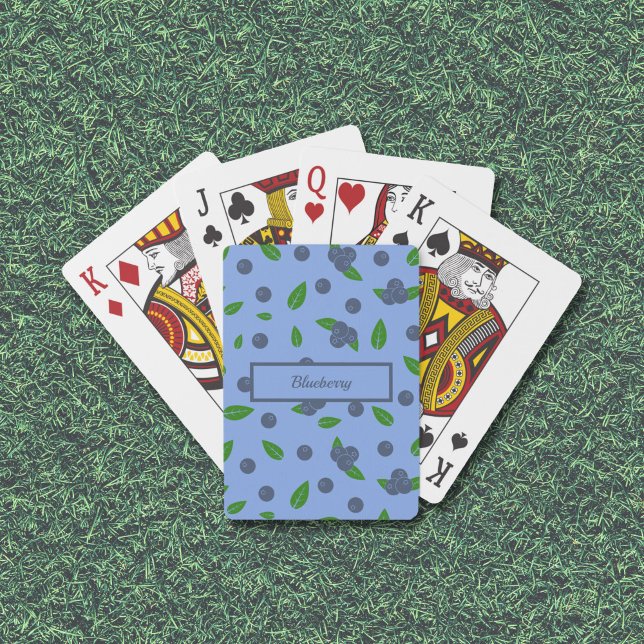 Baraja De Cartas Patrón de arándanos para las tarjetas de reproducc (Blueberry pattern Playing Cards)