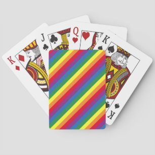 Baraja De Cartas Patrón de arco iris diagonal