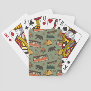 Baraja De Cartas Patrón de aventuras de los Campamentos Domésticos