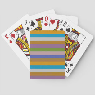 Baraja De Cartas Patrón de bandas de color retro