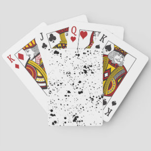 Baraja De Cartas Patrón de bandeja de pintura negra