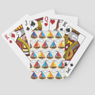 Baraja De Cartas Patrón de barco de vela 2