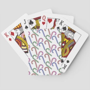 Baraja De Cartas Patrón de bastón de purpurina