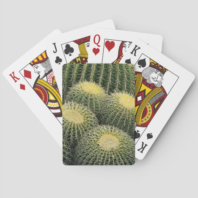 Baraja De Cartas Patrón de cactus (Reverso)