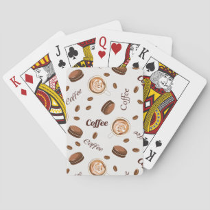 Baraja De Cartas Patrón de café