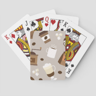Baraja De Cartas Patrón de café
