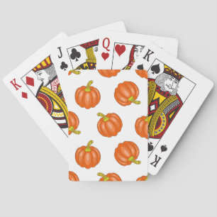 Baraja De Cartas Patrón de calabaza