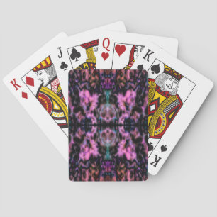 Baraja De Cartas Patrón de caleidoscopio psicodélico