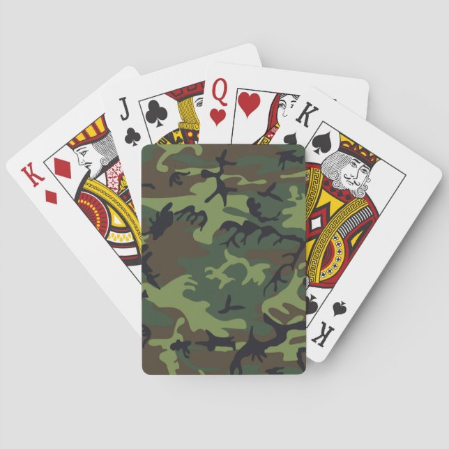 BARAJA DE CARTAS PATRÓN DE CAMOUFLAUGE (Reverso)