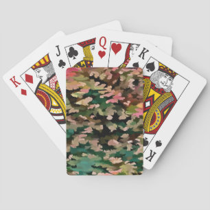 Baraja De Cartas Patrón de Camuflaje de Tonos Otoñales