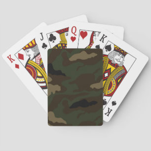 Baraja De Cartas patrón de camuflaje militar