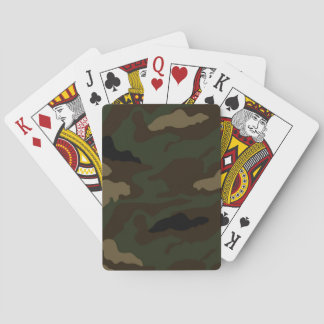 Baraja De Cartas patrón de camuflaje militar