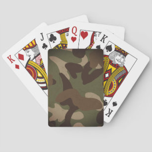 Baraja De Cartas Patrón de camuflaje militar clásico
