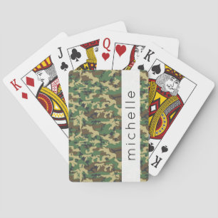 Baraja De Cartas Patrón de camuflaje, patrón militar, nombre