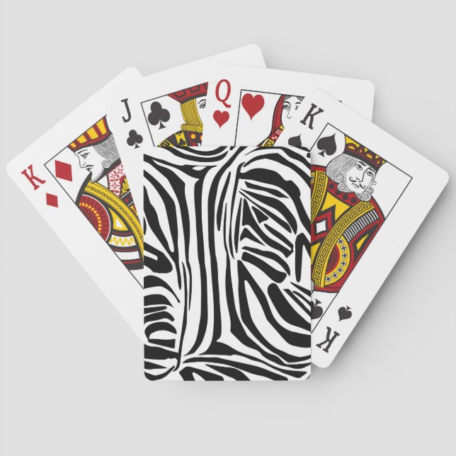 Baraja De Cartas Patrón de cebra (Reverso)