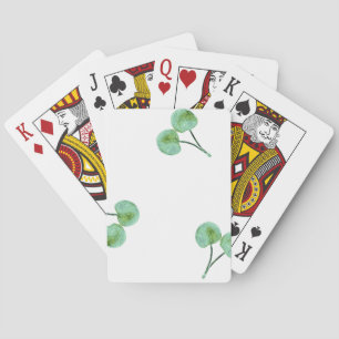 Baraja De Cartas Patrón de cerezas verdes