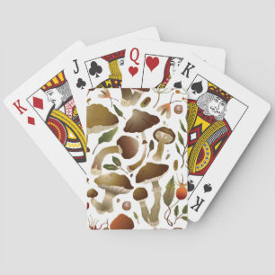 Baraja De Cartas Patrón de champiñones