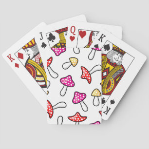 Baraja De Cartas Patrón de champiñones
