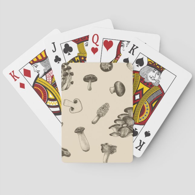 Baraja De Cartas Patrón de champiñones (Reverso)