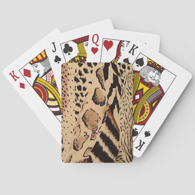 Baraja De Cartas Patrón de Cheetah (Reverso)